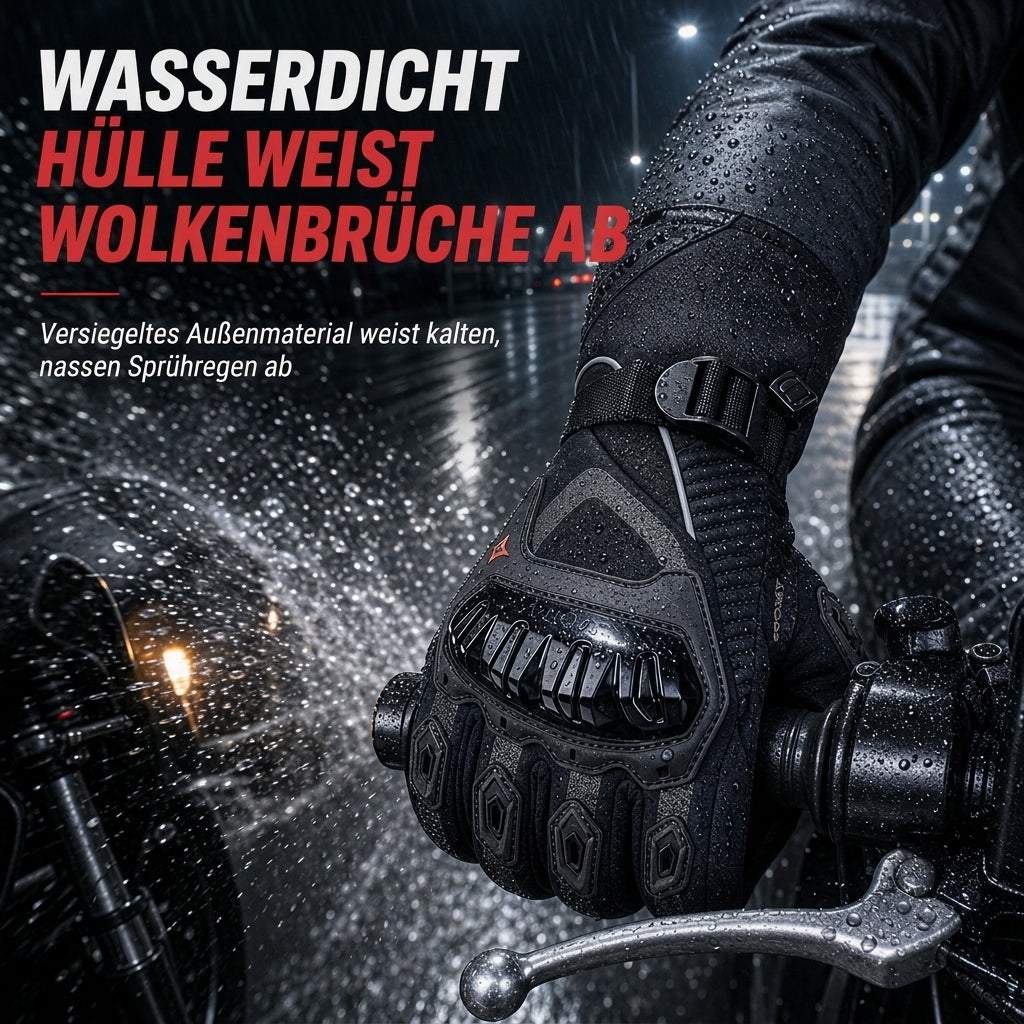📢📢50% RABATT !!⏰Winter Motorradhandschuhe mit wasserdichtem und winddichtem Schutz