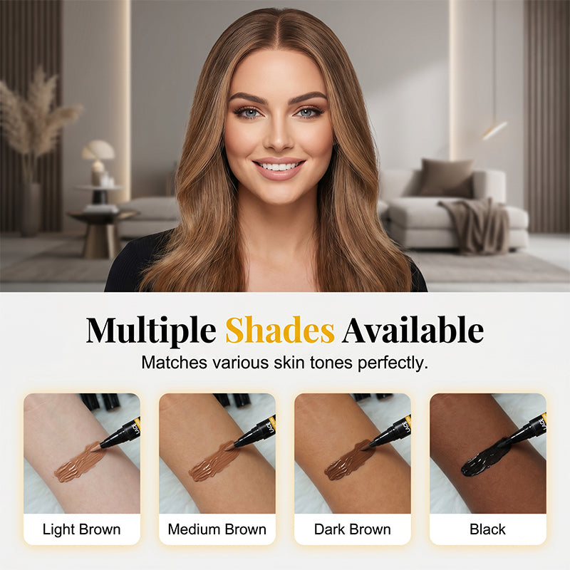 ✨JETZT 50% RABATT! Lace Tint Kopfhaut-Farbstift – Sofortiger Lace-Knoten-Schmelzstift, schweißresistente Perücken-Haaransatz-Färbung, natürlicher Kopfhaut-Look für Lace-Front-Perücken