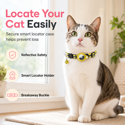 ⏳Nur für kurze Zeit – 50% RABATT⏰Reflektierendes Katzenhalsband mit wasserdichtem smartem Haustier-Tracker