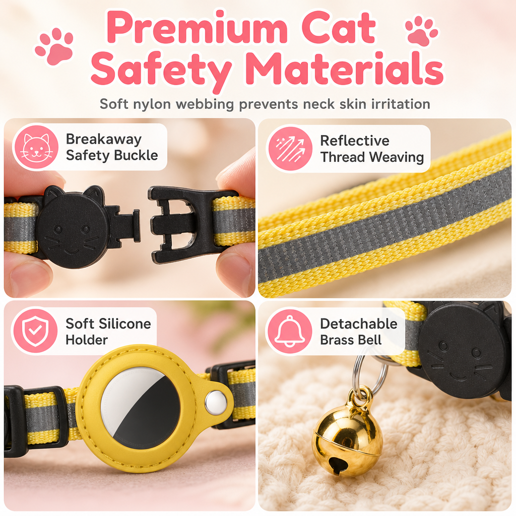 ⏳Nur für kurze Zeit – 50% RABATT⏰Reflektierendes Katzenhalsband mit wasserdichtem smartem Haustier-Tracker