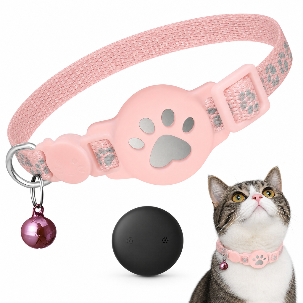 ⏳Nur für kurze Zeit – 50% RABATT⏰Reflektierendes Katzenhalsband mit wasserdichtem smartem Haustier-Tracker