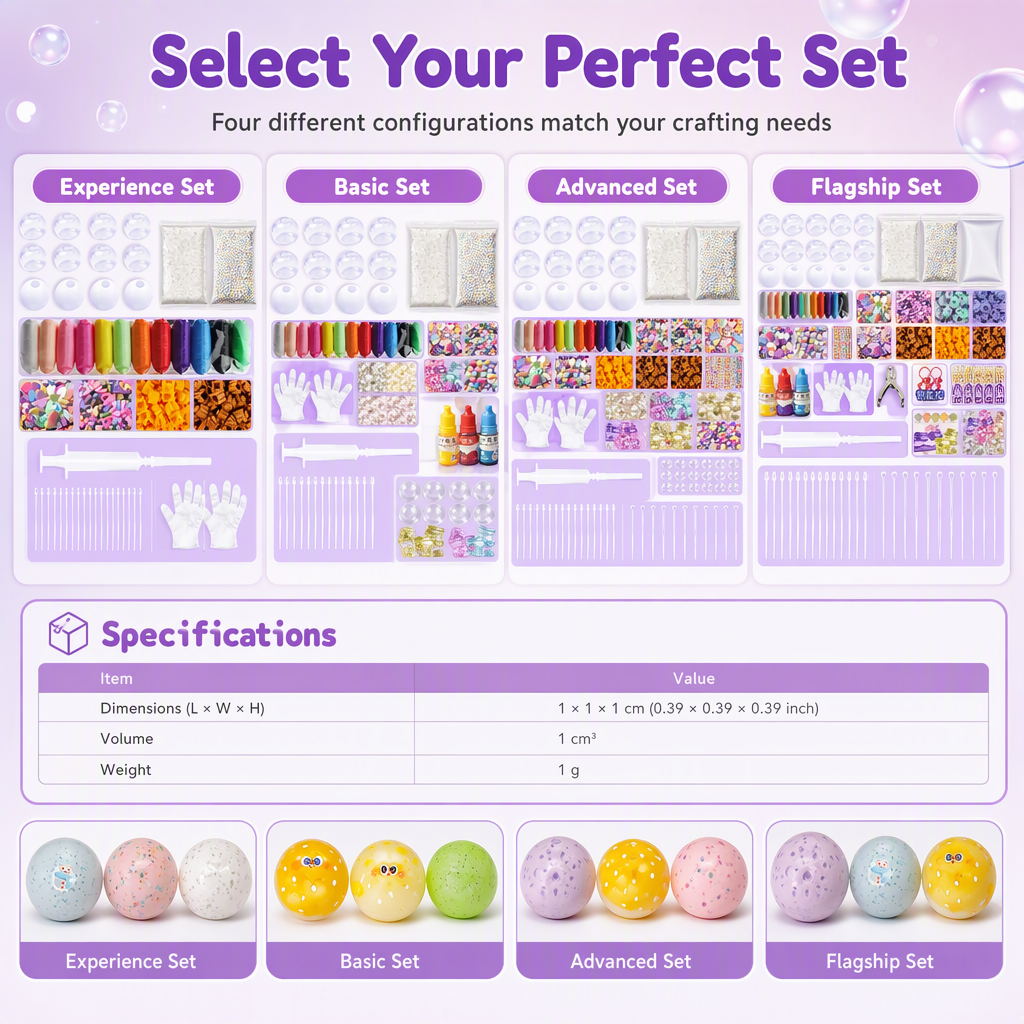 ⏳Zeitlich begrenztes Angebot⏳ DIY-Knetball-Bastelset – Squishy-Bälle selbst gestalten, mit weicher Füllung und langsamer Rückverformung, vier Setvarianten