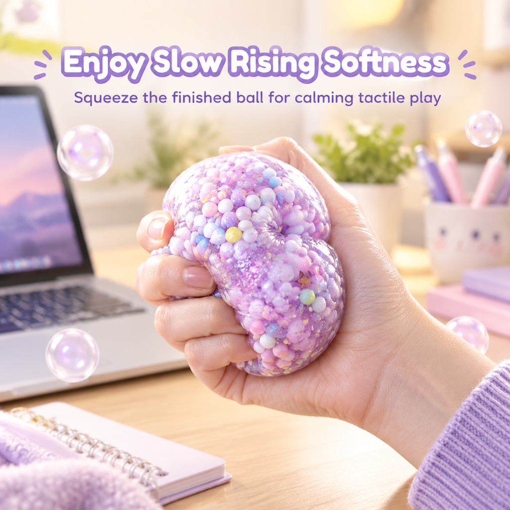 ⏳Zeitlich begrenztes Angebot⏳ DIY-Knetball-Bastelset – Squishy-Bälle selbst gestalten, mit weicher Füllung und langsamer Rückverformung, vier Setvarianten