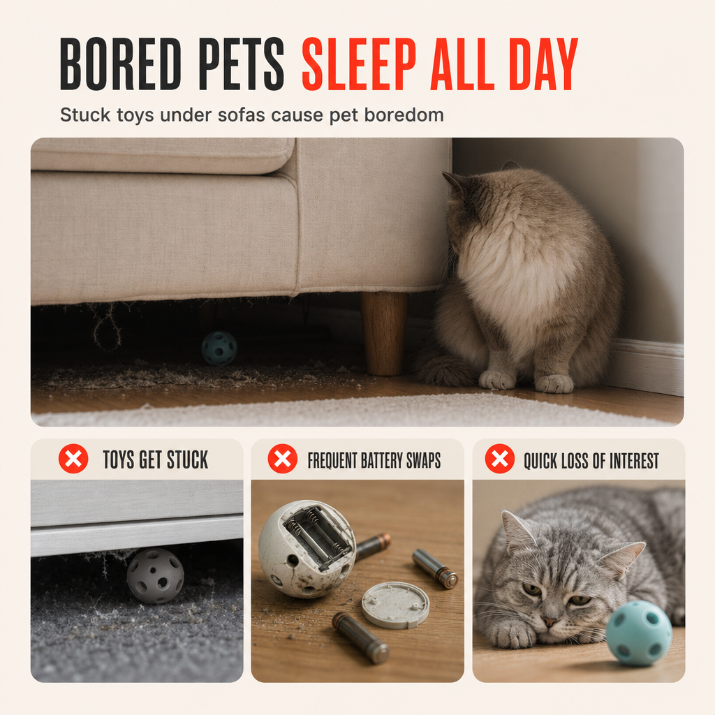🎁Geschenkidee Heißer Verkauf 🐱🔥Intelligentes automatisches rollendes Katzenspielzeug mit Seil
