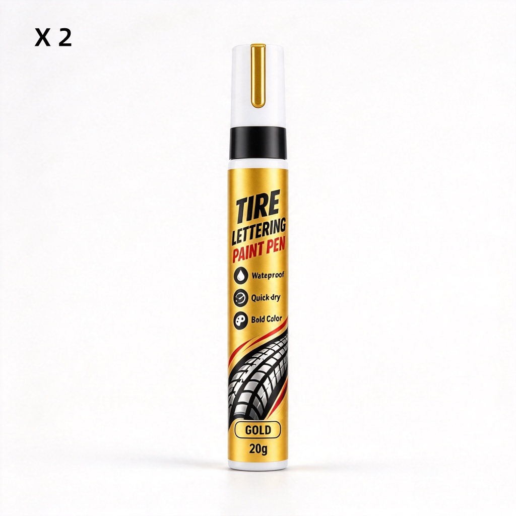 🥳Letzter Tag🎉Reifenbuchstaben- Farbmarker – Permanent-Stil DIY Reifenbeschriftungs-Marker, wasserdicht, UV-beständig & hitzebeständig für Autos & Motorräder🔥