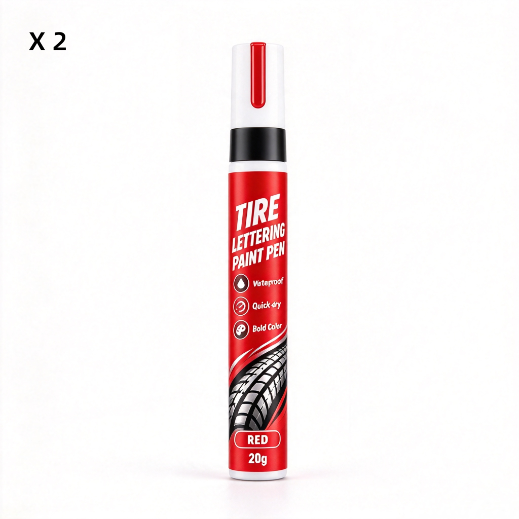 🥳Letzter Tag🎉Reifenbuchstaben- Farbmarker – Permanent-Stil DIY Reifenbeschriftungs-Marker, wasserdicht, UV-beständig & hitzebeständig für Autos & Motorräder🔥