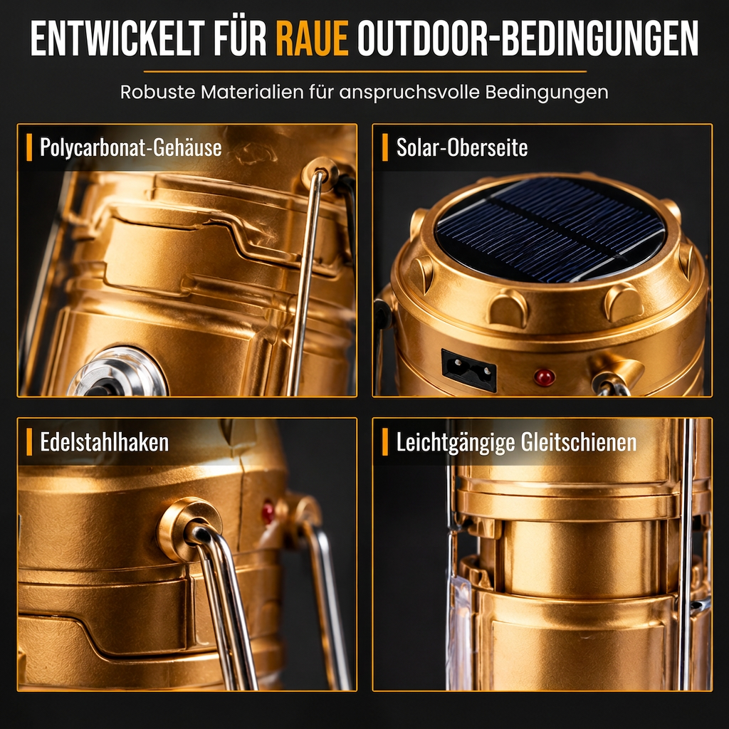 ⏳Zeitlich begrenztes Angebot: 50 % Rabatt⏰Tragbare Solar-LED-Campinglampe für den Außen⛺🔦