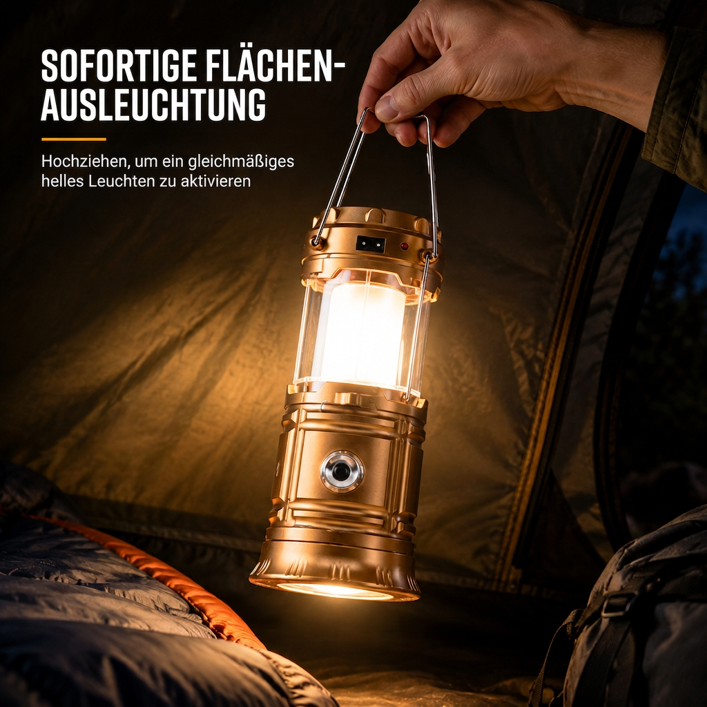 ⏳Zeitlich begrenztes Angebot: 50 % Rabatt⏰Tragbare Solar-LED-Campinglampe für den Außen⛺🔦