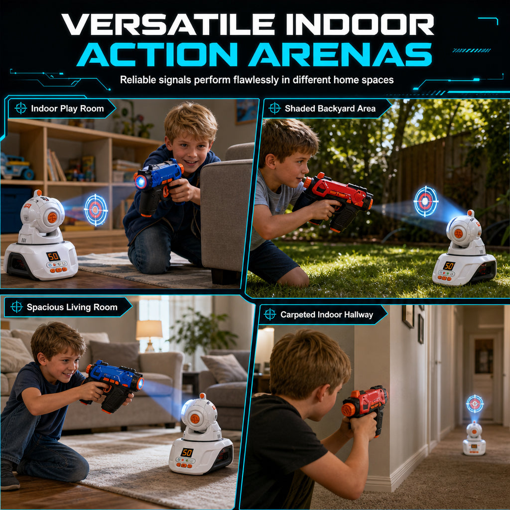 🔥 Bestseller 2026! 💞 Über 1000+ verkauft! 50% Rabatt! 🔫 Infrarot-Laser-Tag-Set für Kinder – 2 Mini-Pistolen & 1 Projektor mit Sound- und Lichteffekten – ideal für Zwei-Spieler-Duelle & Geburtstage 🎯✨