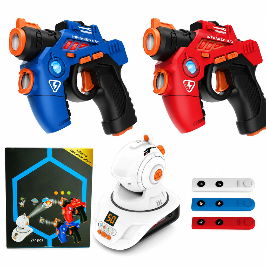 🔥 Bestseller 2026! 💞 Über 1000+ verkauft! 50% Rabatt! 🔫 Infrarot-Laser-Tag-Set für Kinder – 2 Mini-Pistolen & 1 Projektor mit Sound- und Lichteffekten – ideal für Zwei-Spieler-Duelle & Geburtstage 🎯✨