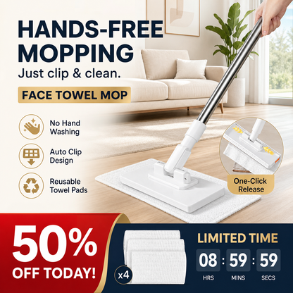 🎁50% Rabatt🧹✨ Einweg-Staubmopp mit 4 wiederverwendbaren Bezügen – Praktisch und effektiv 💥🌟