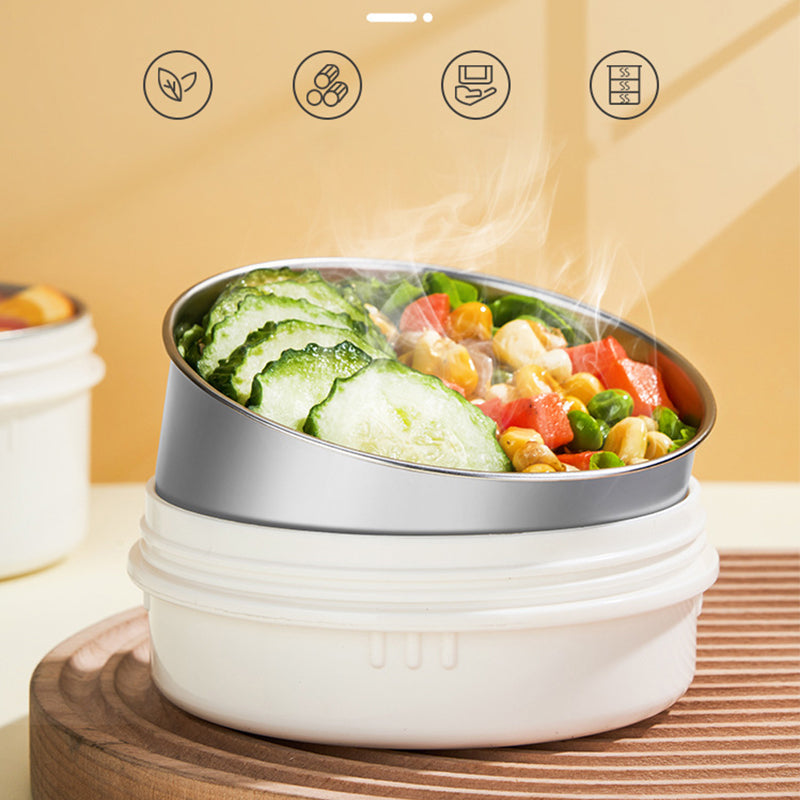 Mehrschichtige Edelstahl-Lunchbox mit großem Fassungsvermögen und extralanger Isolierung