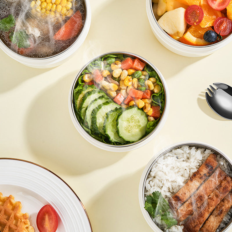 Mehrschichtige Edelstahl-Lunchbox mit großem Fassungsvermögen und extralanger Isolierung