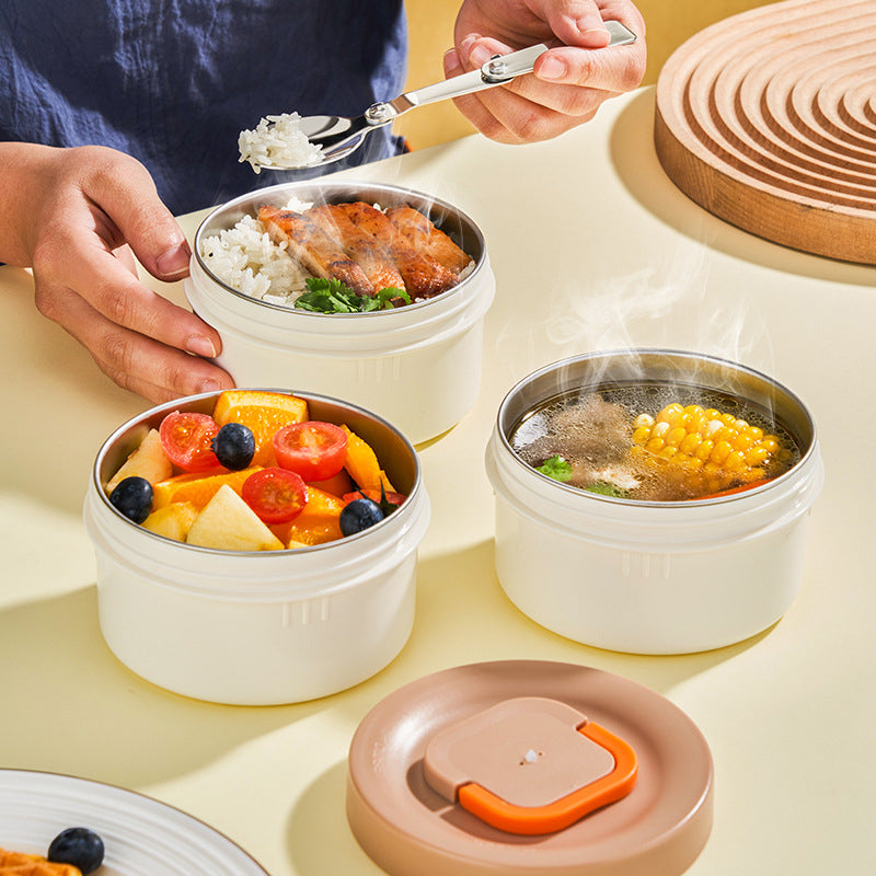 Mehrschichtige Edelstahl-Lunchbox mit großem Fassungsvermögen und extralanger Isolierung