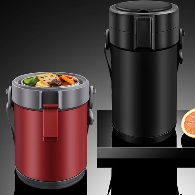 Mehrschichtige Edelstahl-Lunchbox mit großem Fassungsvermögen und extralanger Isolierung