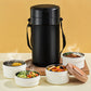 Mehrschichtige Edelstahl-Lunchbox mit großem Fassungsvermögen und extralanger Isolierung