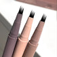 Waterproof, sweat-proof and non-smudging four-pronged eyebrow pencil