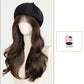 Vielseitiges Barett-Perückenset mit langem lockigem Haar（Großes Angebot⛄BUY 2 Get 10% OFF + Freeshipping）