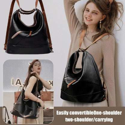 Large Capacity PU Leather Bucket Bag