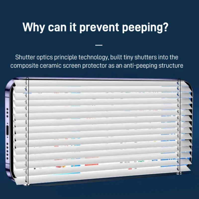 💥iPhone-Hartglas-Anti-Peeping-Folie