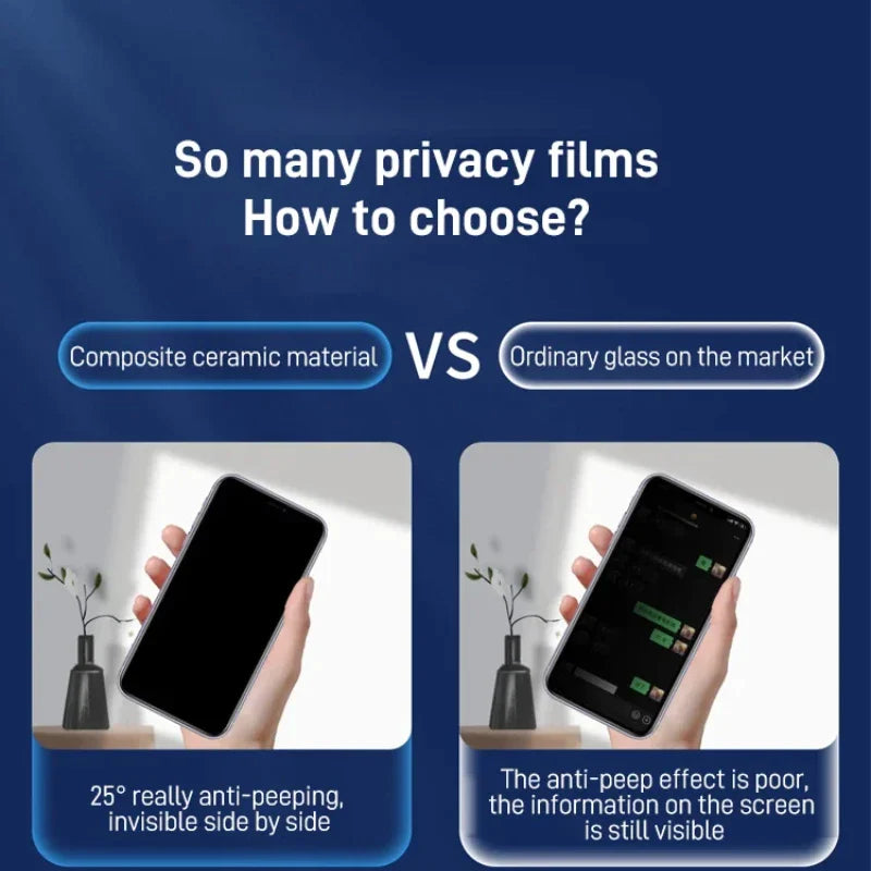 💥iPhone-Hartglas-Anti-Peeping-Folie